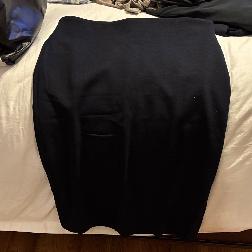 Philosophy Classic Dark Blue Pencil Skirt